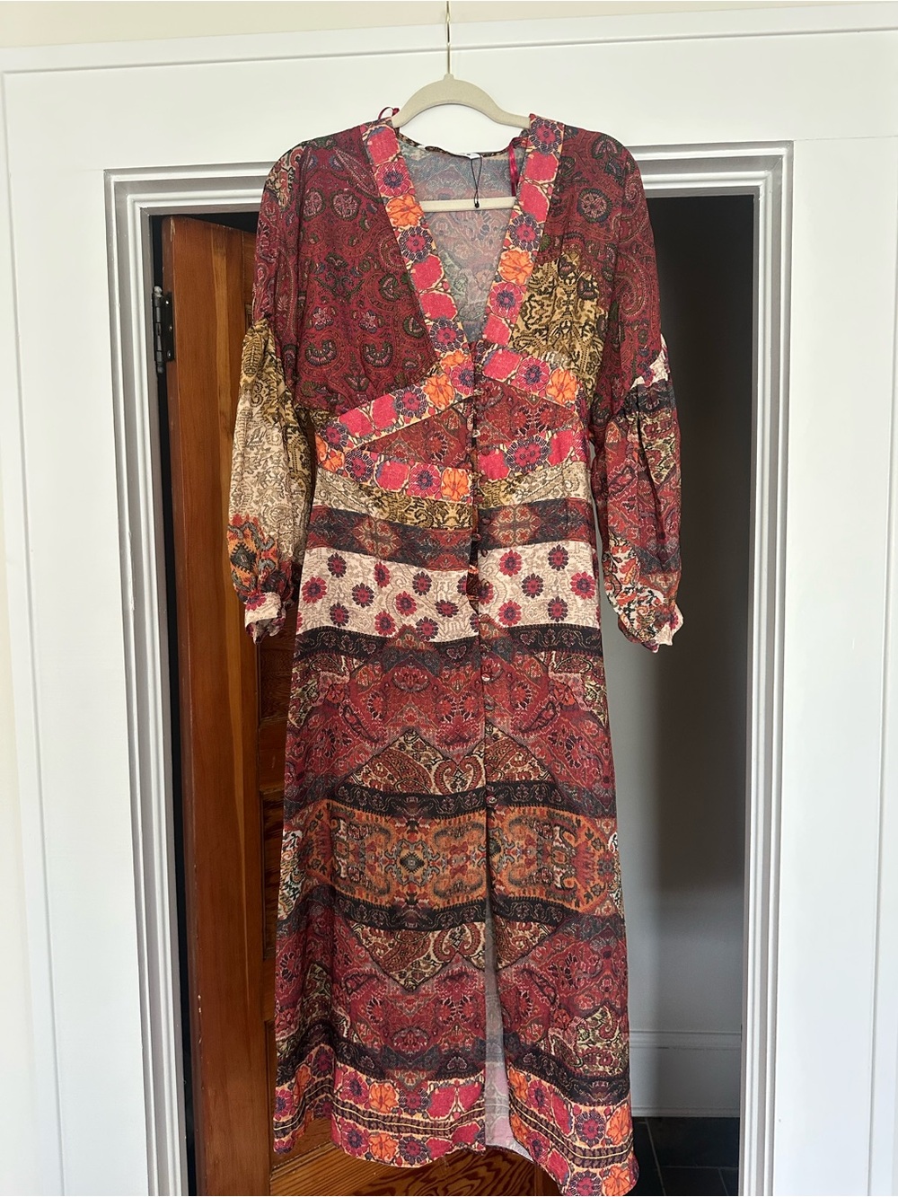 Zara Printed maxi dress